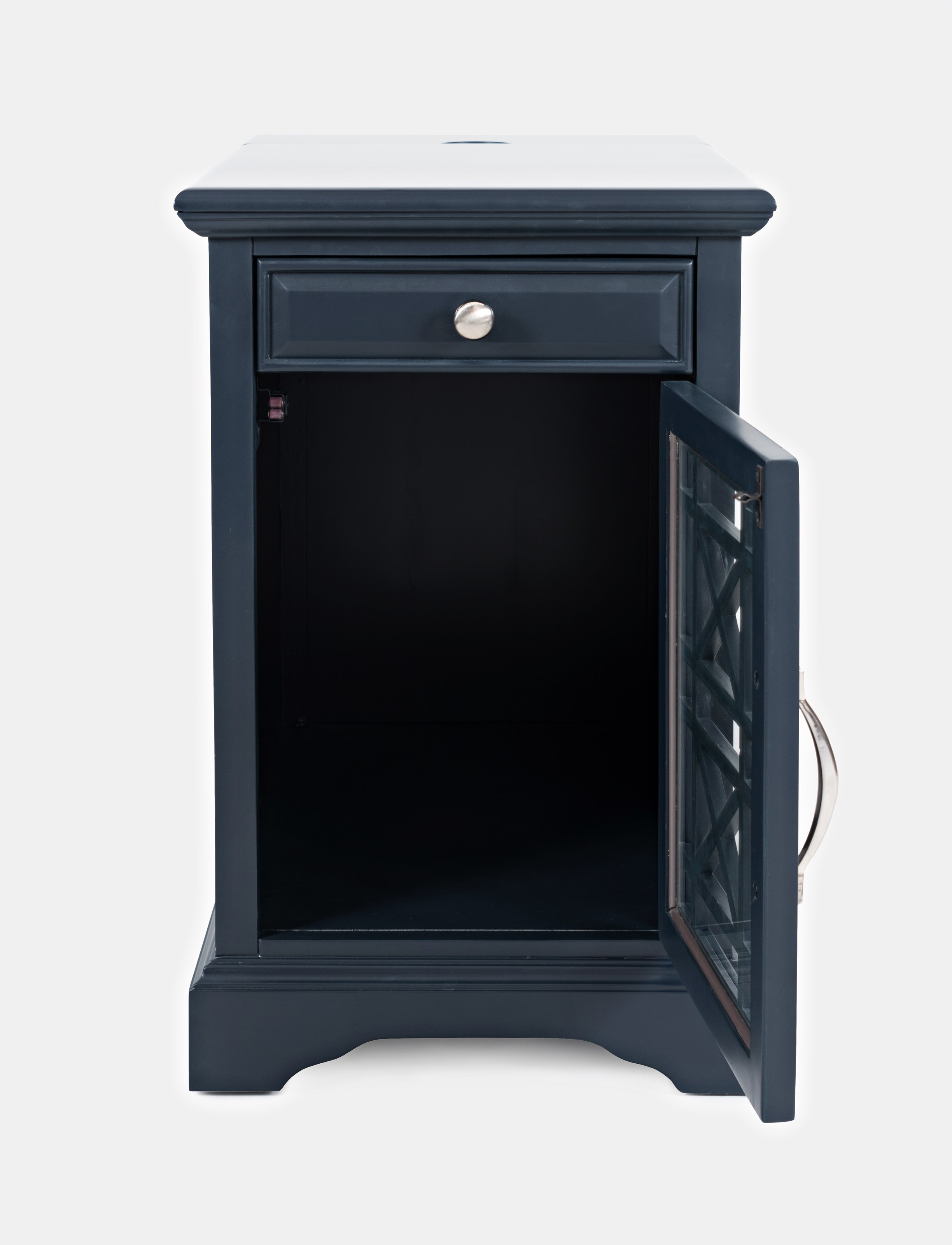 Chairside table with power top